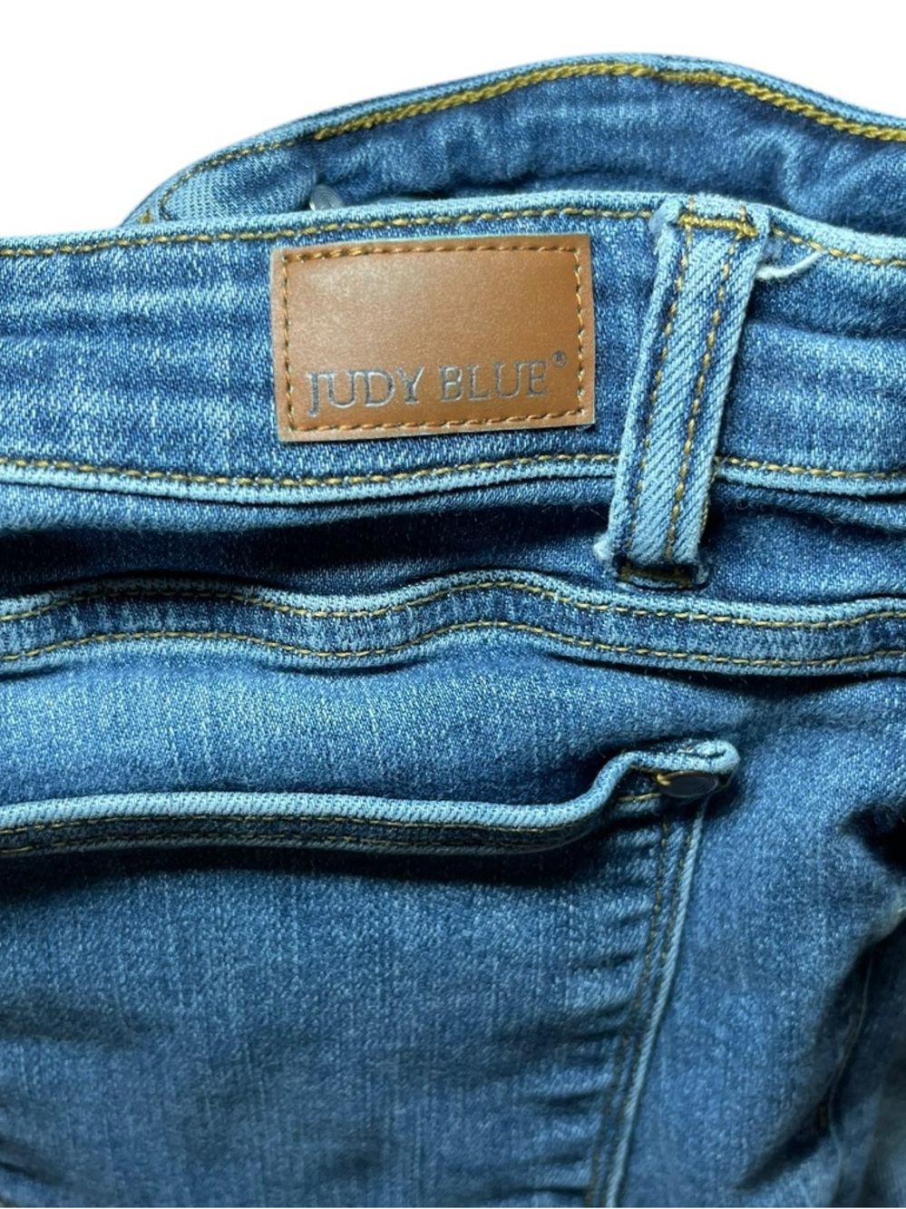 Judy Blue Women’s Mid Rise Stretchy Medium Wash Blue Skinny Jeans Size 11/30 - Picture 14 of 15